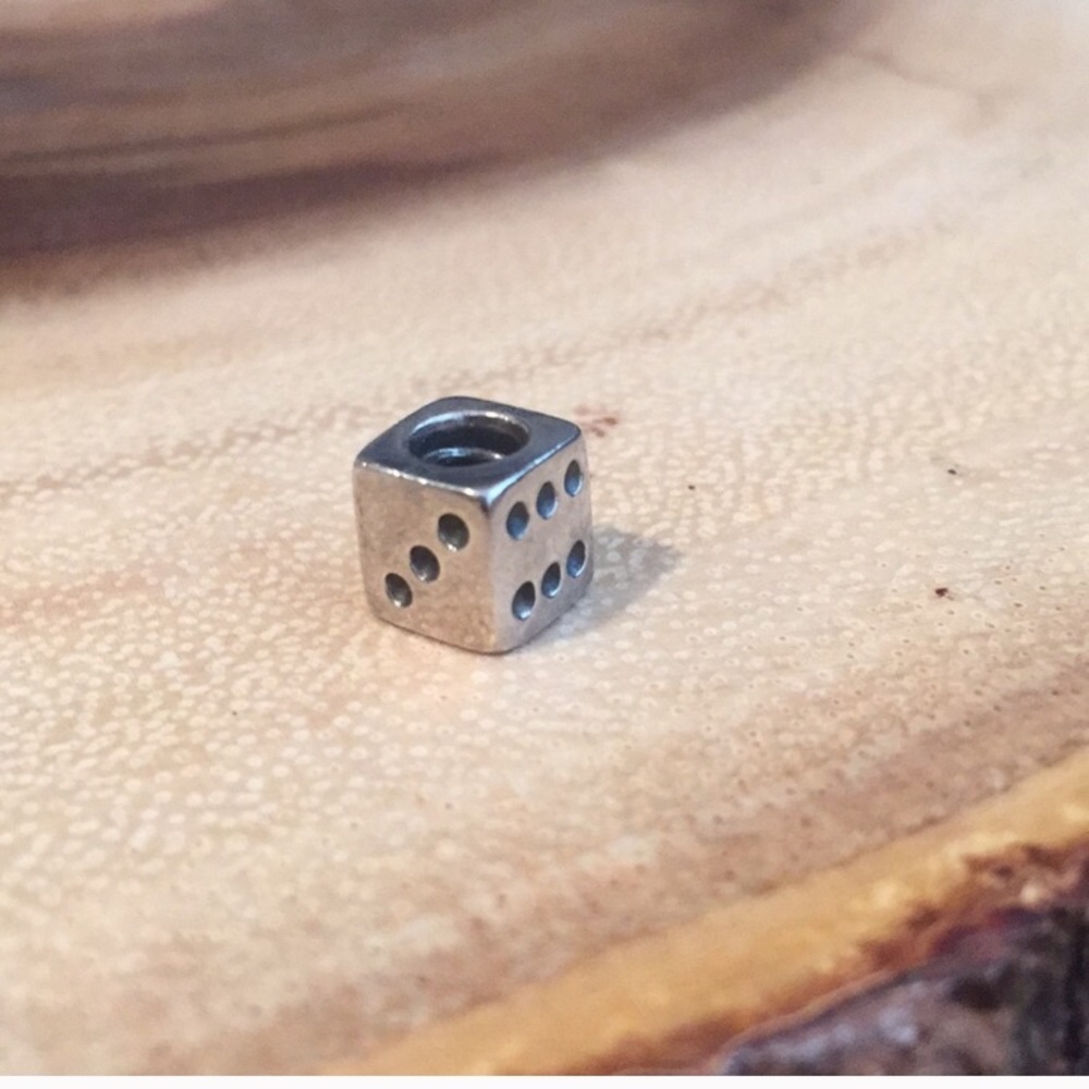 Pandora Retired Lucky Dice Charm - Picture 2 of 5